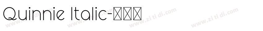Quinnie Italic字体转换